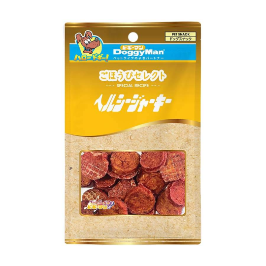 Miếng gà sấy bổ sung thịt bò cho chó Doggyman 90g