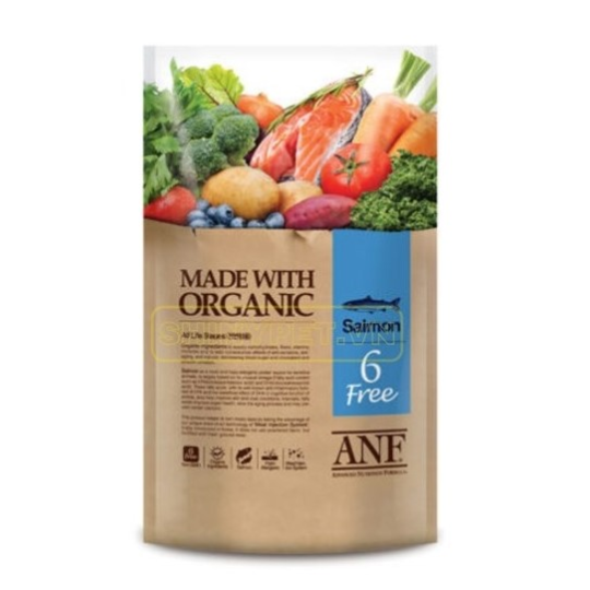Hạt hữu cơ cho chó ANF 6 Free vị cá hồi 1.6kg