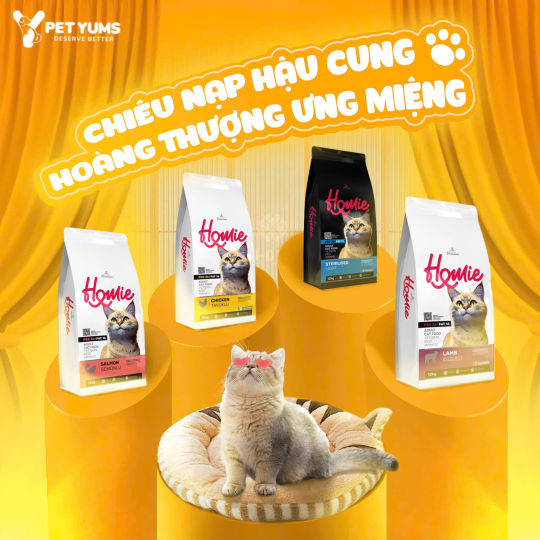  Thức Ăn Hạt Homie Super Premium Cho Mèo 1.5kg