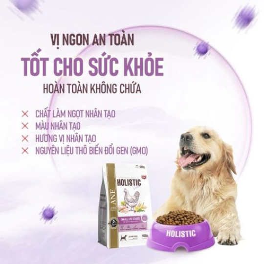 Hạt hỗn hợp cho chó mọi lứa tuổi  ANF HOLISTIC 500gr