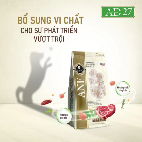 Hạt hỗn hợp cho chó trưởng thành ANF AD27 500gr