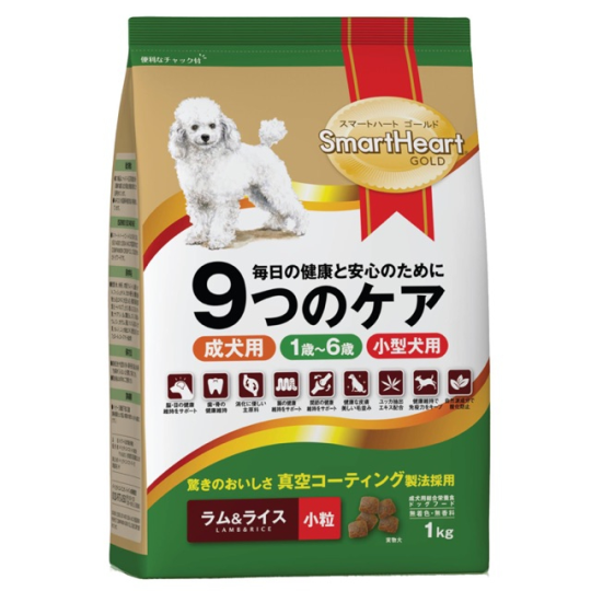 Hạt cho chó trưởng thành vị cừu gạo Smart Heart Gold 1kg