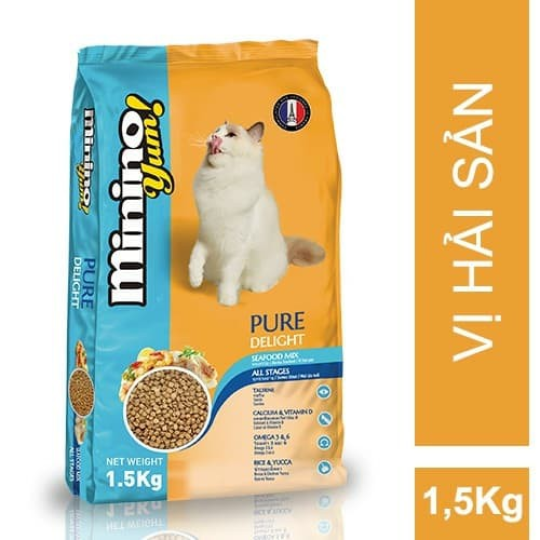 Thức ăn hạt cho mèo mọi lứa tuổi vị hải sản 1.5kg