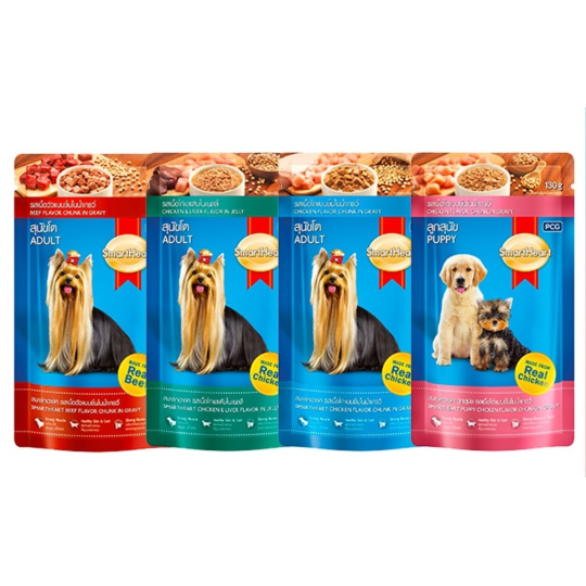 Pate gói cho chó smart Heart 130gr