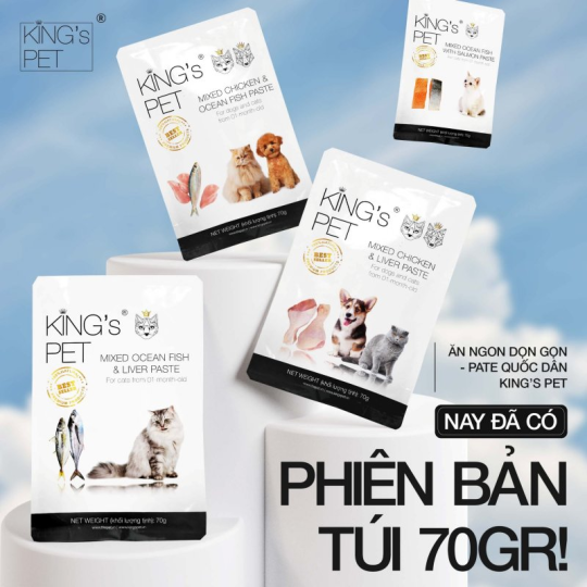 Pate gói cho mèo King's Pet 70gr