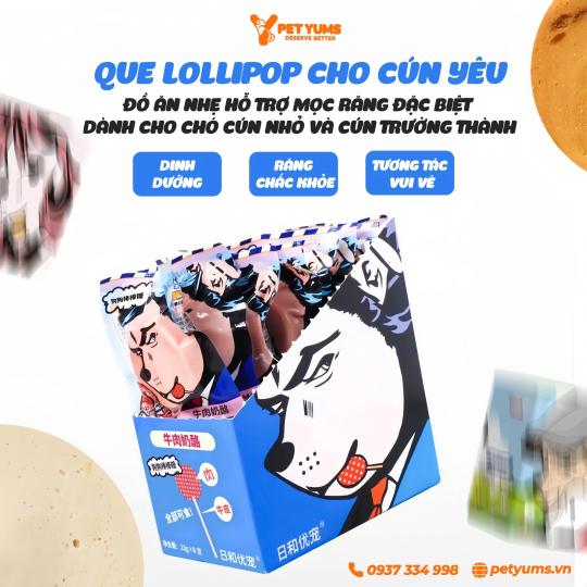 Que Dinh Dưỡng Lollipop WanWan Nhật Bản [5 Vị]