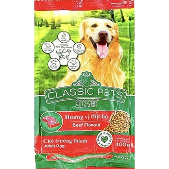 Thức ăn chó trưởng thanh Classic Pet 400gr